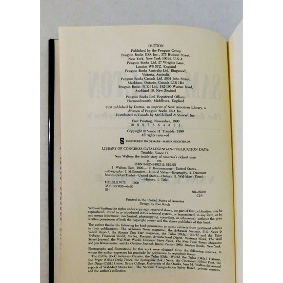 Sam Walton The Inside Story of Americas Richest Man by Vance Trimble 1990 HBDJ - Picture 4 of 6